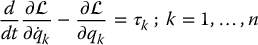 numbered Display Equation